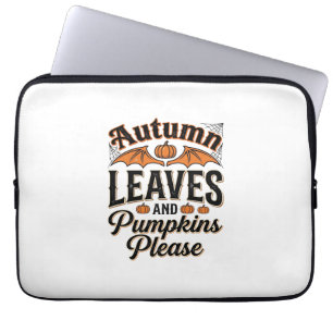 Herbstlaub-Kürbisse Bitte Vintage Herbst_1 Laptopschutzhülle
