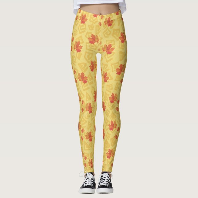 Herbstlaub Leggings (Vorderseite)