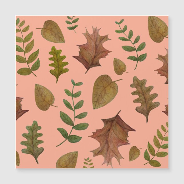 Herbstlaub Magnetkarte (Vorderseite)