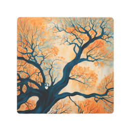 Herbstlaub Metal Wall Art