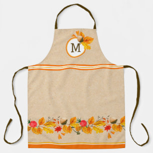 Herbstlaub Mit Monogramm Schürze