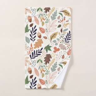 Herbstlaub Muster Handtuch