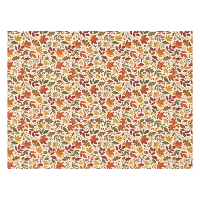 Herbstlaub-Muster Tischdecke (Vorderseite (Horizontal))