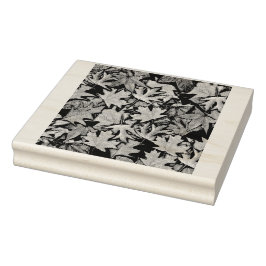 Herbstlaub Muster Wiederholung der Briefmarke aus  Gummistempel