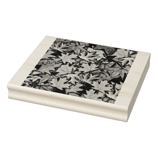 Herbstlaub Muster Wiederholung der Briefmarke aus  Gummistempel (Stempel)