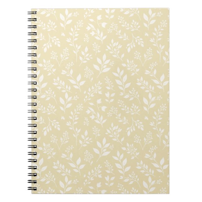 Herbstlaub Neutral - Golden Weizen Notizblock (Vorderseite)
