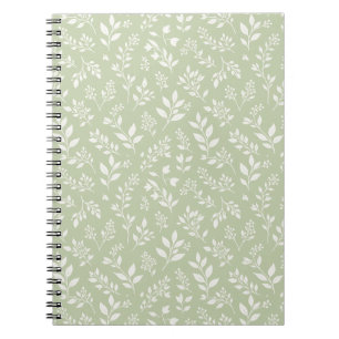 Herbstlaub Neutral - Sanftes Oliv Notizblock