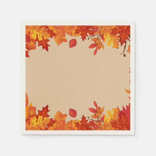 Herbstlaub Paper Napkins Set von 50+ Serviette (Vorderseite)