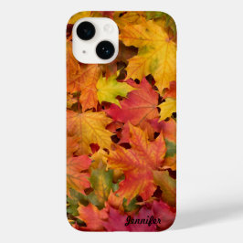 Herbstlaub Personalisieren von Namen oder Text Case-Mate iPhone 14 Hülle