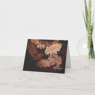 Herbstlaub Personalisierte Note Card