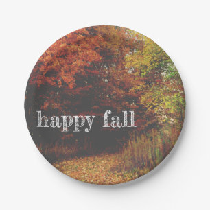 Herbstlaub Plate Pappteller