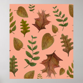 Herbstlaub Poster