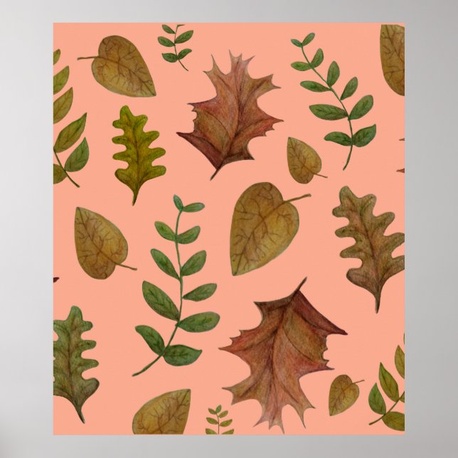 Herbstlaub Poster (Vorne)