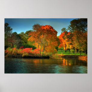 Herbstlaub Poster