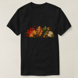 Herbstlaub & rote Beeren T-Shirt
