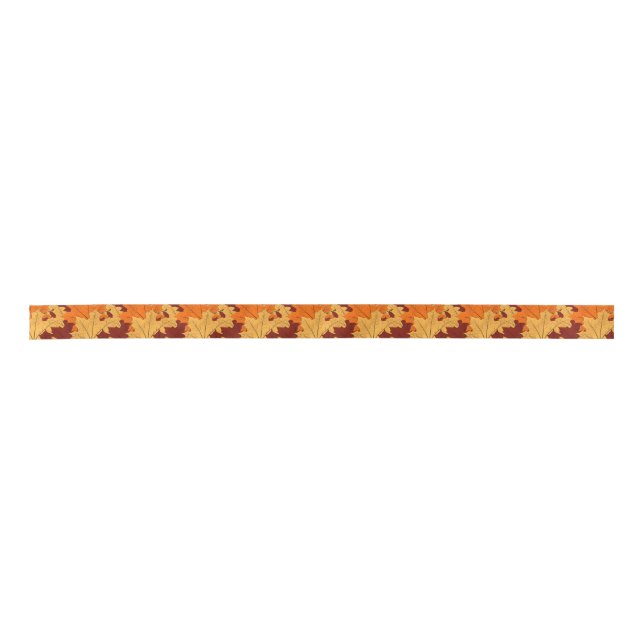 Herbstlaub Satinband (Vorderseite)