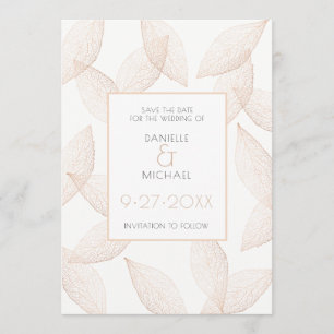 Herbstlaub Save the Date