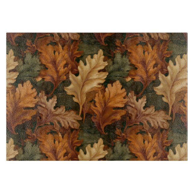 Herbstlaub Schneidebrett (Vorderseite)