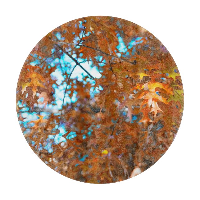 Herbstlaub Schneidebrett (Vorderseite)