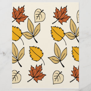 Herbstlaub Scrapbook Papier