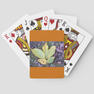 Herbstlaub spielen Karten Spielkarten