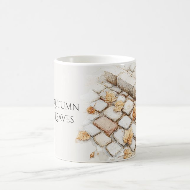 Herbstlaub Steine Kaffeetasse (Mittel)