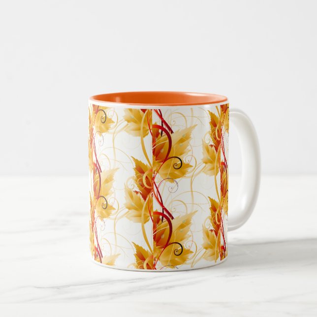 Herbstlaub Tasse (VorderseiteRechts)
