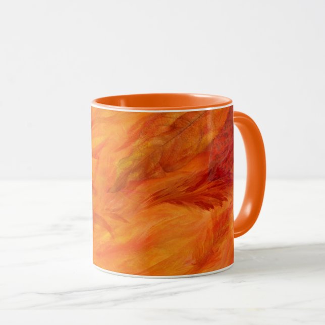 Herbstlaub-Tasse Tasse (VorderseiteRechts)