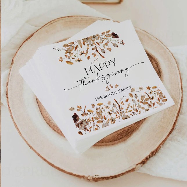 Herbstlaub Thanksgiving-Dinner-Papier-Serviette Serviette (Von Creator hochgeladen)