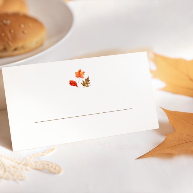 Herbstlaub Thanksgiving Platzkarte (Von Creator hochgeladen)