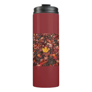 Herbstlaub thermosbecher