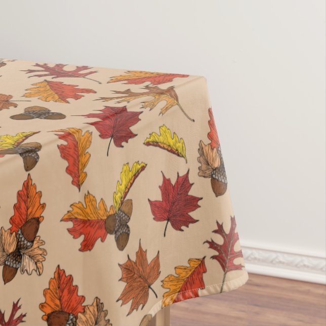 Herbstlaub und Acorn Design Tablecloth Tischdecke (Beispiel)