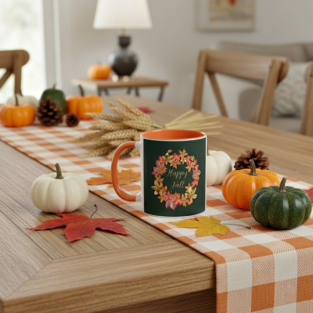 Herbstlaub und Ladybugs mit benutzerdefinierbarem  Tasse (Von Creator hochgeladen)