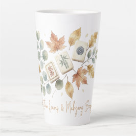 Herbstlaub und Mahjong-Brise Vintage Milchtasse