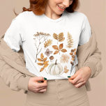 Herbstlaub und Pumpkin T-Shirt<br><div class="desc">Herbstlaub und Pumpkin T - Shirt</div>