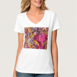 Herbstlaub verwandelten sich in Aquarell-T - Shirt