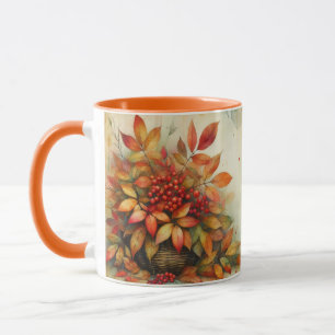 Herbstlaub Vintage Herbstfarben Tasse