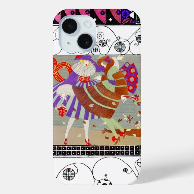 HERBSTLAUB,WIND,WIRBEL FASHION COSTUME DESIGNER Case-Mate iPhone HÜLLE (Rückseite)