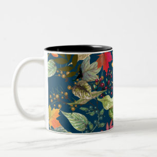 Herbstlaub Zweifarbige Tasse