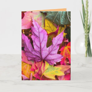 HERBSTLAUBE BIRTHDAY GREETING CARD KARTE