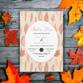 Herbstlaube Boho Country Floral Wedding Einladung