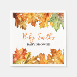 Herbstlaube Eigene Babybezeichnung Serviette
