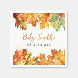 Herbstlaube Eigene Babybezeichnung Serviette