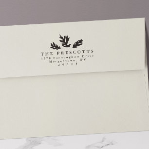 Herbstlaube einfache, elegante Hochzeitsfeier Rück Permastempel