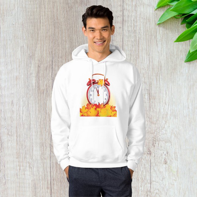 Herbstlaube für den Herbstwechsel und Retro-Uhr Hoodie (Von Creator hochgeladen)