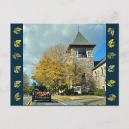 Herbstlaube für die Lieferung von Pumpen Postkarte