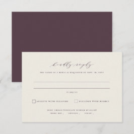 Herbstlaube Herbsthochzeit RSVP Karte