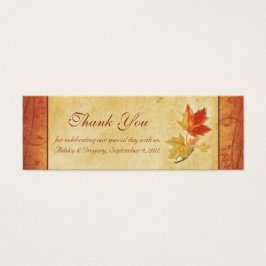 Herbstlaube Hochzeit Vielen Dank für Ihre Liebesma