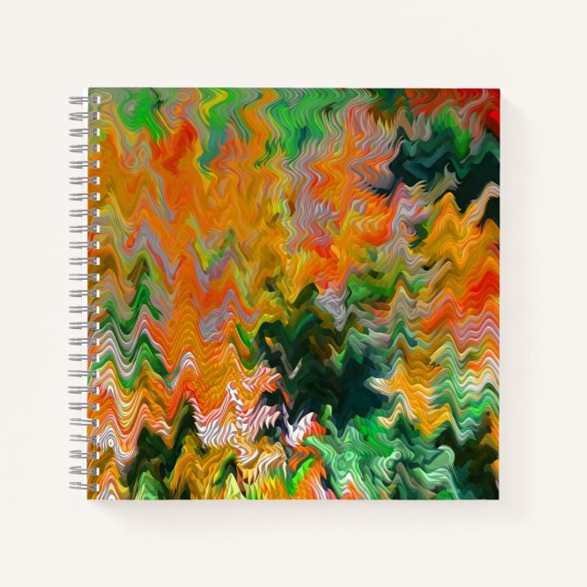 Herbstlaube im Fluss..... Notizbuch (Vorderseite)