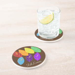 Herbstlaube Red Orange Green Getränkeuntersetzer